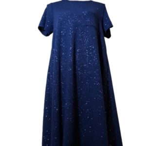 LULAROE Carly sparkly blue dress size S EUC